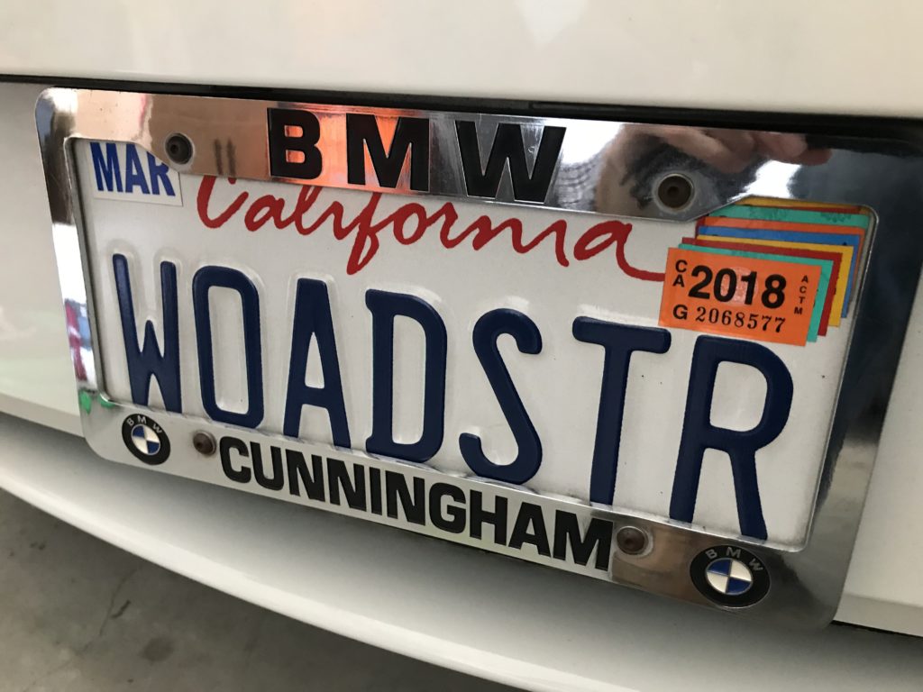 California License Plate Stacked Registration Stickers