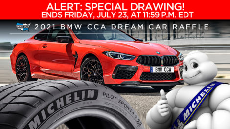 BMW CCA Dream Car Raffle Michelin Tire Drawing