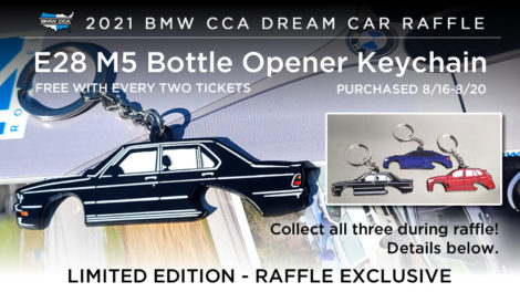 BMW CCA Dream Car Raffle 2021 Keychains