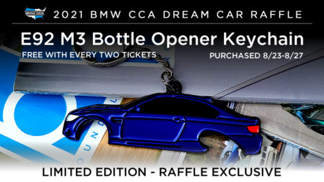 BMW CCA Dream Car Raffle E92 M3 Keychain