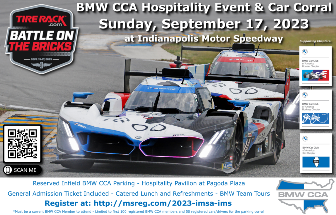 BMW CCA Car Corral At IMSA Battle On The Bricks @ Indy! - BimmerLife