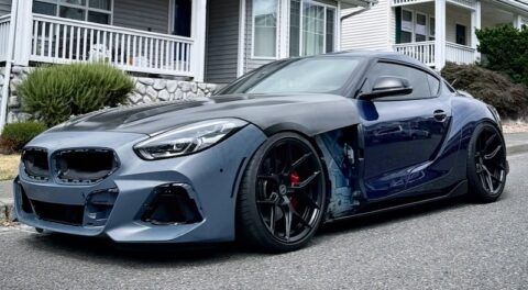 Toyota Supra with BMW Z4 front end swap