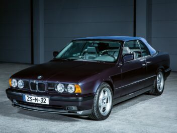 Purple E34 M5 Convertible