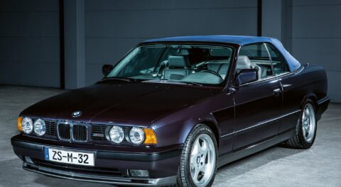 Purple E34 M5 Convertible
