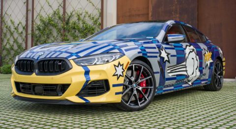 Jeff Koons BMW M850i Gran Coupe art car